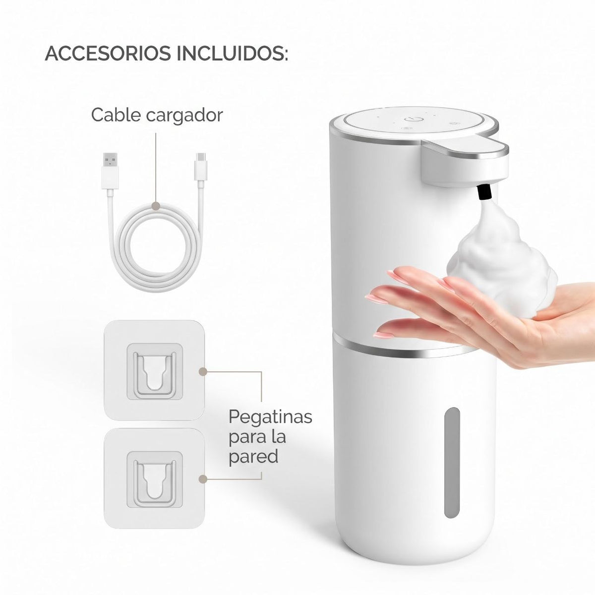 Dispensador de jabón en espuma sin contacto